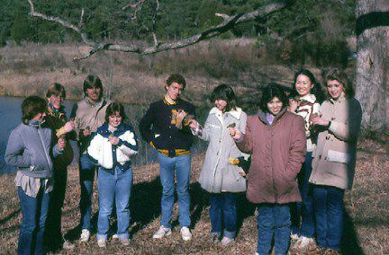 Northwestern High School AP Biology bird banding field trip